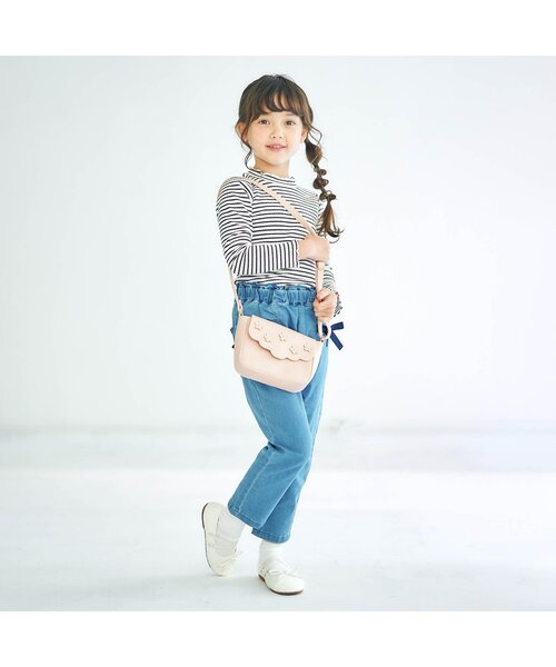 apres les cours（アプレレクール）の「メロウリブTシャツ（Tシャツ/カットソー・キッズ・アイボリー/グリーン/その他3/チャコール/サーモンピンク・100/130/80/90/120/110/140）」の6枚目の写真