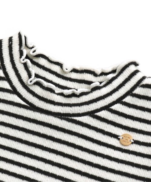 apres les cours（アプレレクール）の「メロウリブTシャツ（Tシャツ/カットソー・キッズ・アイボリー/グリーン/その他3/チャコール/サーモンピンク・100/130/80/90/120/110/140）」の17枚目の写真