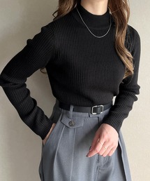 JUNOAH（ジュノア）の「プチハイネックリブニット（ニット/セーター）」