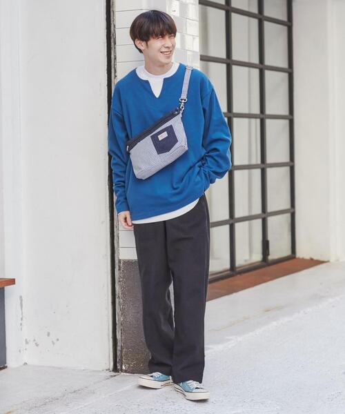 SMITH'S（スミス）の「SMITH'S（スミス）別注ワークポケット付きデニムサコッシュ（ショルダーバッグ・メンズ・ネイビー/その他1・FREE）」の4枚目の写真