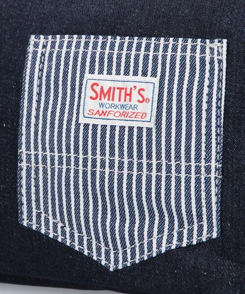 SMITH'S（スミス）の「SMITH'S（スミス）別注ワークポケット付きデニムサコッシュ（ショルダーバッグ・メンズ・ネイビー/その他1・FREE）」の10枚目の写真