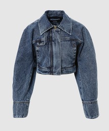 【23AW NEW】JACQUEMUS_woman / ペプラム デニム ジャケット 23AW NEW】JACQUEMUS_woman / ペプラム デニム ジャケット