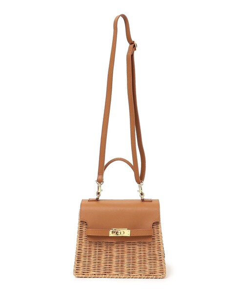 The Bagmati(ザバグマティ)の「The Bagmati: ラタン コンビ ハンドル バッグ(かごバッグ・レディース・ブラック/ブラウン・ONE SIZE)」の15枚目の写真