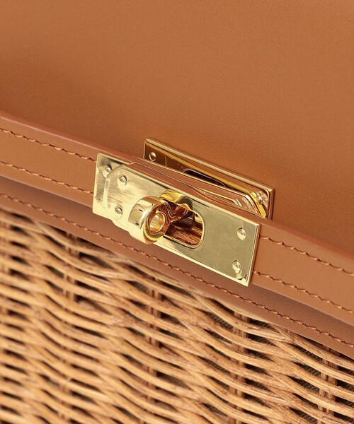 The Bagmati(ザバグマティ)の「The Bagmati: ラタン コンビ ハンドル バッグ(かごバッグ・レディース・ブラック/ブラウン・ONE SIZE)」の10枚目の写真