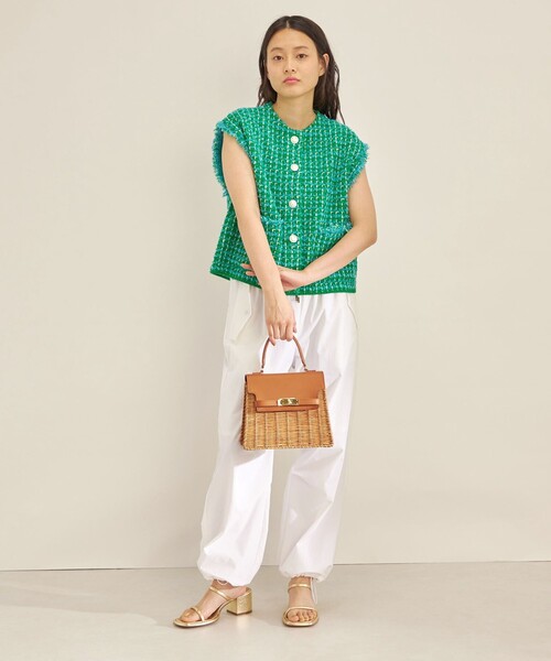 The Bagmati(ザバグマティ)の「The Bagmati: ラタン コンビ ハンドル バッグ(かごバッグ・レディース・ブラック/ブラウン・ONE SIZE)」の20枚目の写真