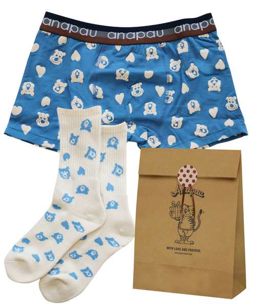 anapau（アナパウ）の「<anapau/アナパウ>ボクサーパンツ 靴下セット（ボクサーパンツ・メンズ・ピンク/マスタード/イエロー/ブラック/テラコッタ/ライトベージュ/ネイビー/チョコ/ライトブルー/ブラウン・L/M）」の7枚目の写真