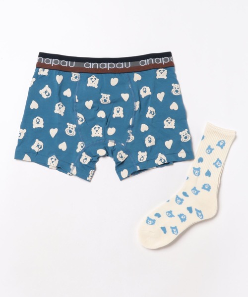 anapau（アナパウ）の「<anapau/アナパウ>ボクサーパンツ 靴下セット（ボクサーパンツ・メンズ・ピンク/マスタード/イエロー/ブラック/テラコッタ/ライトベージュ/ネイビー/チョコ/ライトブルー/ブラウン・L/M）」の13枚目の写真