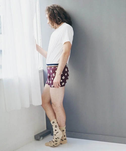 anapau（アナパウ）の「<anapau/アナパウ>ボクサーパンツ 靴下セット（ボクサーパンツ・メンズ・ピンク/マスタード/イエロー/ブラック/テラコッタ/ライトベージュ/ネイビー/チョコ/ライトブルー/ブラウン・L/M）」の16枚目の写真