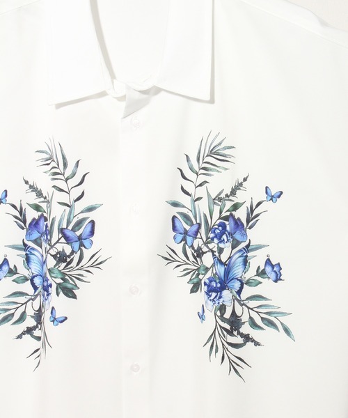 Art re A select(アトリエセレクト)の「Flower Print Oversized Regular Collar Shirt/フラワープリント ビックシルエット レギュラーカラーとろみシャツ(シャツ/ブラウス・メンズ・ブラック系その他/ブラック系その他2/ホワイト系その他/ホワイト系その他2・L/M)」の6枚目の写真