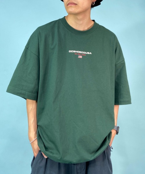 DC(ディーシー)の「DC/ディーシー オーバーサイズTシャツ ワンポイント/ビックシルエット ドロップショルダー ブランドロゴ クルーネックTシャツ/ATHLETICS SS DST231043(Tシャツ/カットソー・メンズ・ブラック/ホワイト/グリーン・L/2XL/XL/M)」の8枚目の写真