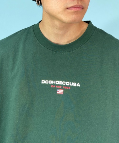 DC(ディーシー)の「DC/ディーシー オーバーサイズTシャツ ワンポイント/ビックシルエット ドロップショルダー ブランドロゴ クルーネックTシャツ/ATHLETICS SS DST231043(Tシャツ/カットソー・メンズ・ブラック/ホワイト/グリーン・L/2XL/XL/M)」の9枚目の写真