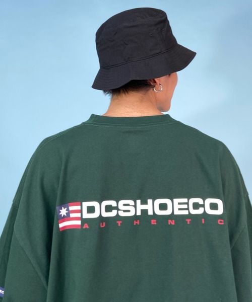 DC(ディーシー)の「DC/ディーシー オーバーサイズTシャツ ワンポイント/ビックシルエット ドロップショルダー ブランドロゴ クルーネックTシャツ/ATHLETICS SS DST231043(Tシャツ/カットソー・メンズ・ブラック/ホワイト/グリーン・L/2XL/XL/M)」の10枚目の写真