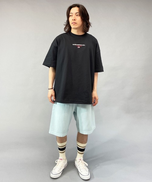 DC(ディーシー)の「DC/ディーシー オーバーサイズTシャツ ワンポイント/ビックシルエット ドロップショルダー ブランドロゴ クルーネックTシャツ/ATHLETICS SS DST231043(Tシャツ/カットソー・メンズ・ブラック/ホワイト/グリーン・L/2XL/XL/M)」の17枚目の写真