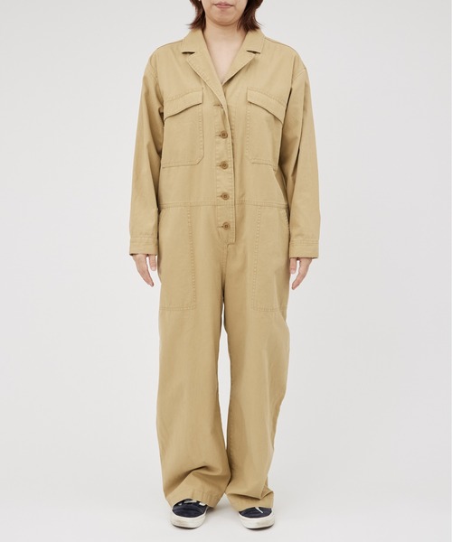UNIVERSAL OVERALL(ユニバーサルオーバーオール)の「ジャンプスーツ / オールインワン / ALL IN ONE / JUMPSUIT(つなぎ/オールインワン・レディース・ネイビー/ベージュ・L/M)」の5枚目の写真