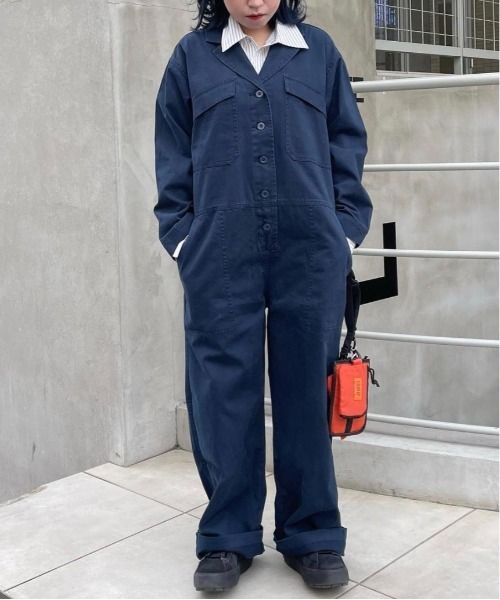 UNIVERSAL OVERALL(ユニバーサルオーバーオール)の「ジャンプスーツ / オールインワン / ALL IN ONE / JUMPSUIT(つなぎ/オールインワン・レディース・ネイビー/ベージュ・L/M)」の12枚目の写真