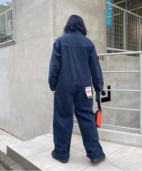 UNIVERSAL OVERALL(ユニバーサルオーバーオール)の「ジャンプスーツ / オールインワン / ALL IN ONE / JUMPSUIT(つなぎ/オールインワン・レディース・ネイビー/ベージュ・L/M)」の11枚目の写真