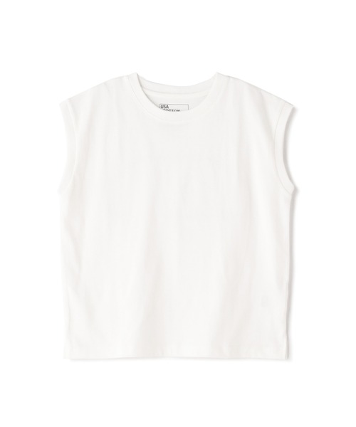 FREE'S MART（フリーズマート）の「◆USAコットンフレンチスリーブＴシャツ（Tシャツ/カットソー・レディース・ピンク/ホワイト/ブラック/グリーン・FREE）」の2枚目の写真