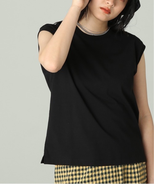 FREE'S MART（フリーズマート）の「◆USAコットンフレンチスリーブＴシャツ（Tシャツ/カットソー・レディース・ピンク/ホワイト/ブラック/グリーン・FREE）」の22枚目の写真