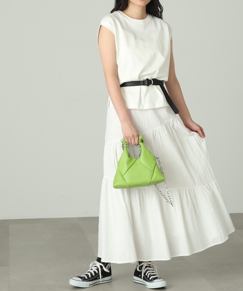 FREE'S MART（フリーズマート）の「◆USAコットンフレンチスリーブＴシャツ（Tシャツ/カットソー・レディース・ピンク/ホワイト/ブラック/グリーン・FREE）」の13枚目の写真