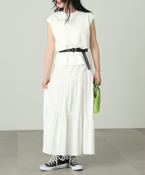 FREE'S MART（フリーズマート）の「◆USAコットンフレンチスリーブＴシャツ（Tシャツ/カットソー・レディース・ピンク/ホワイト/ブラック/グリーン・FREE）」の20枚目の写真