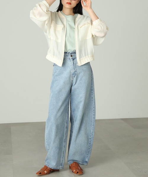 FREE'S MART（フリーズマート）の「◆USAコットンフレンチスリーブＴシャツ（Tシャツ/カットソー・レディース・ピンク/ホワイト/ブラック/グリーン・FREE）」の11枚目の写真