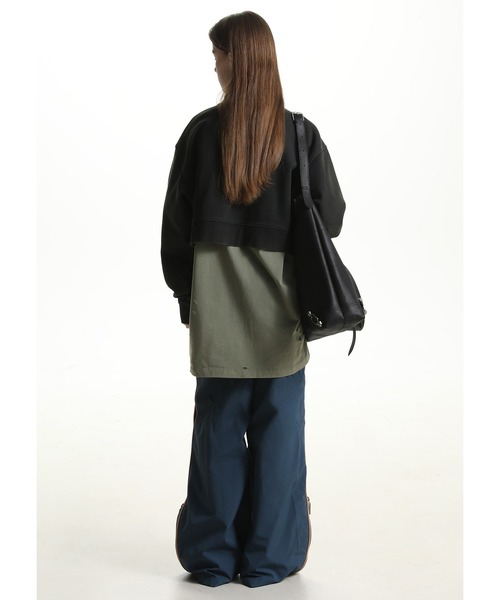 MASONPRINCE（メイソンプリンス）の「ショート丈 ロゴ刺繍スウェット WY6194【MASONPRINCE】（スウェット・メンズ・カーキ/ブラック・S/L/M）」の10枚目の写真