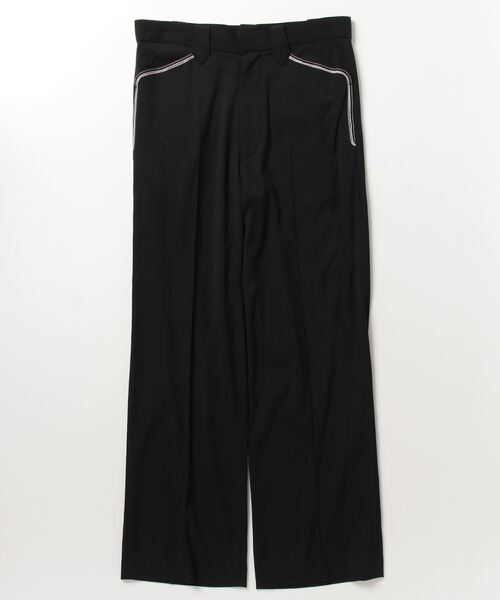 SASQUATCHfabrix.（サスクワァッチファブリックス）の「【Sasquatchfabrix./ サスクワッチファブリックス】FLARE SILHOUETTE L POCKET PANTS（スラックス・メンズ・ブラック/グリーン・M/L）」の2枚目の写真