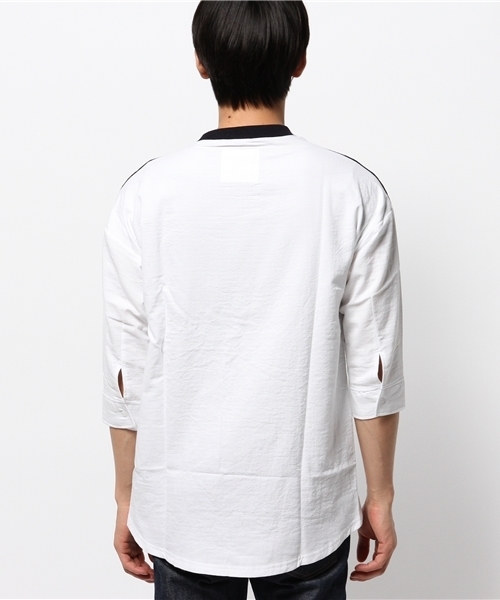 WHO'S WHO gallery（フーズフーギャラリー）の「【EXCHANGEZ】2ジャガードニット（Tシャツ/カットソー・メンズ・ホワイト/ネイビー・FREE）」の11枚目の写真