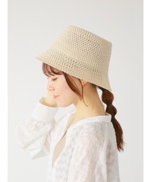 ehka sopo | 透かし編みバケットハット(ハット)
