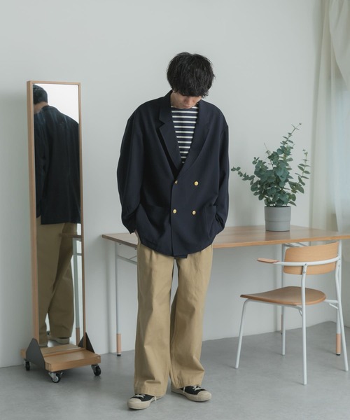 FORK&SPOON（フォークアンドスプーン）の「FORK&SPOON　TRダブルジャケット（テーラードジャケット・メンズ・ネイビー/チャコールグレー・4/5）」の17枚目の写真