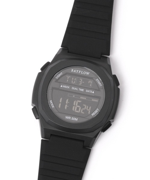 BAYFLOW（ベイフロー）の「マルチFCデジタルウォッチ（デジタル腕時計・レディース・ブラック/アイボリー・FREE）」の19枚目の写真