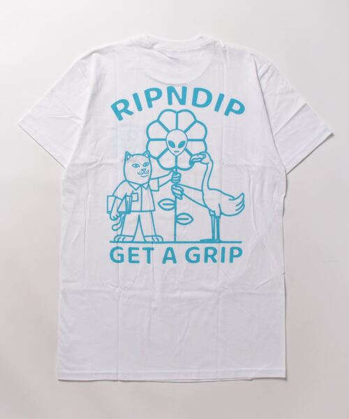 RIPNDIP(リップンディップ)の「★RIPNDIP★GET A GRIP TEE(Tシャツ/カットソー・レディース・ホワイト・MEDIUM/LARGE/X-LARGE)」の2枚目の写真
