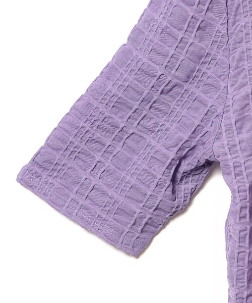 B:MING by BEAMS(ビーミングバイビームス)の「B:MING by BEAMS / 2WAY シアー ジャカード プルオーバー(Tシャツ/カットソー・レディース・ラベンダー/ブラック/アイボリー・FREE)」の15枚目の写真