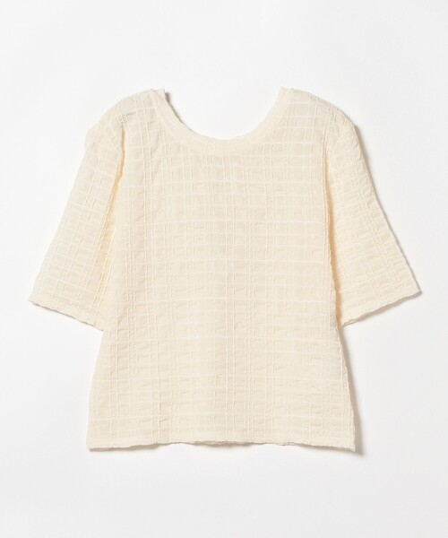 B:MING by BEAMS(ビーミングバイビームス)の「B:MING by BEAMS / 2WAY シアー ジャカード プルオーバー(Tシャツ/カットソー・レディース・ラベンダー/ブラック/アイボリー・FREE)」の20枚目の写真
