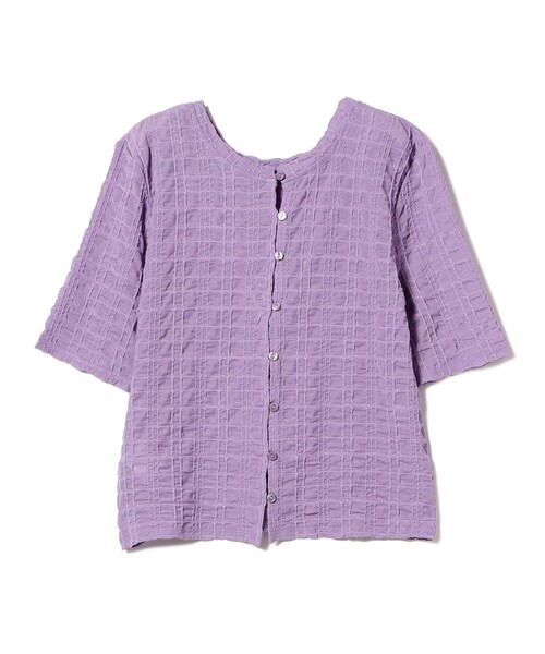 B:MING by BEAMS(ビーミングバイビームス)の「B:MING by BEAMS / 2WAY シアー ジャカード プルオーバー(Tシャツ/カットソー・レディース・ラベンダー/ブラック/アイボリー・FREE)」の22枚目の写真