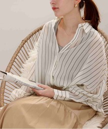 acro | ■2023春夏新作■シアーストライプBIGシャツ/AC3321(シャツ/ブラウス)