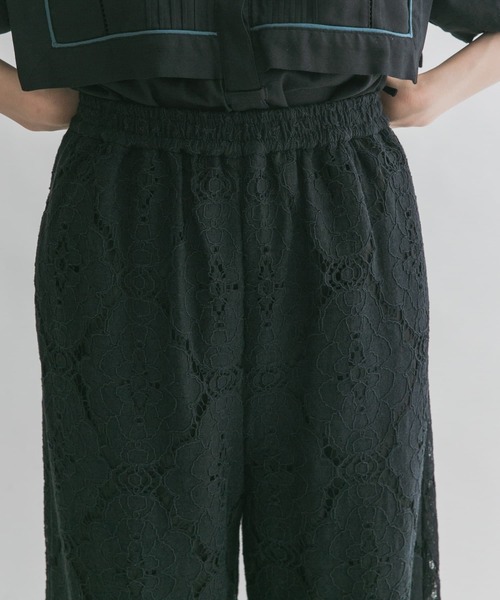 KBF（ケイビーエフ）の「レースストレートイージーパンツ（その他パンツ・レディース・オフホワイト/ブラック/アイボリー・ONE）」の14枚目の写真