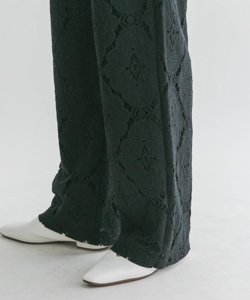 KBF（ケイビーエフ）の「レースストレートイージーパンツ（その他パンツ・レディース・オフホワイト/ブラック/アイボリー・ONE）」の16枚目の写真