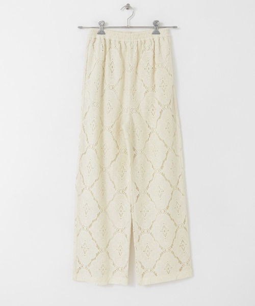 KBF（ケイビーエフ）の「レースストレートイージーパンツ（その他パンツ・レディース・オフホワイト/ブラック/アイボリー・ONE）」の20枚目の写真