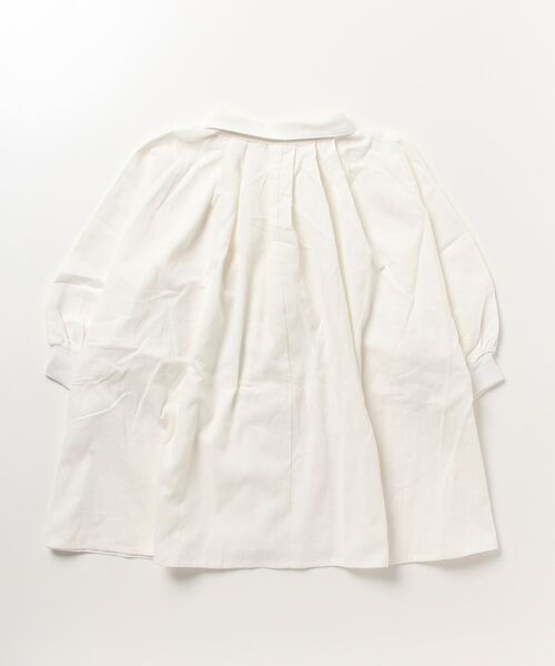 sandy（サンディー）の「【sandy】コットン刺しゅうリブ付きドルマンブラウス（シャツ/ブラウス・レディース・ブルー/オフホワイト/ブラック・FREE）」の4枚目の写真