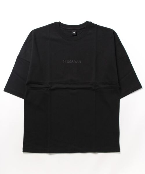 VIBGYOR（ヴィブジョー）の「ミドルウエイト天竺(BEY)（Tシャツ/カットソー・メンズ・ホワイト/ブラック/ホワイト×ブラック・LARGE/MEDIUM）」の3枚目の写真
