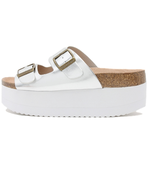 mystic（ミスティック）の「厚底サンダル（サンダル・レディース・シルバー/ホワイト/ブラック・38/36/37）」の4枚目の写真