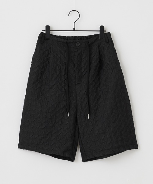 Anchor Smith（アンカー スミス）の「【 セットアップ 】立体ジャガード半袖オープンカラーシャツ＆ワイドショートパンツ（セットアップ・メンズ・ブラック/ホワイト・L/M）」の13枚目の写真