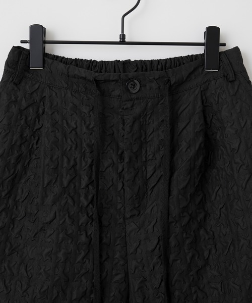 Anchor Smith（アンカー スミス）の「【 セットアップ 】立体ジャガード半袖オープンカラーシャツ＆ワイドショートパンツ（セットアップ・メンズ・ブラック/ホワイト・L/M）」の15枚目の写真