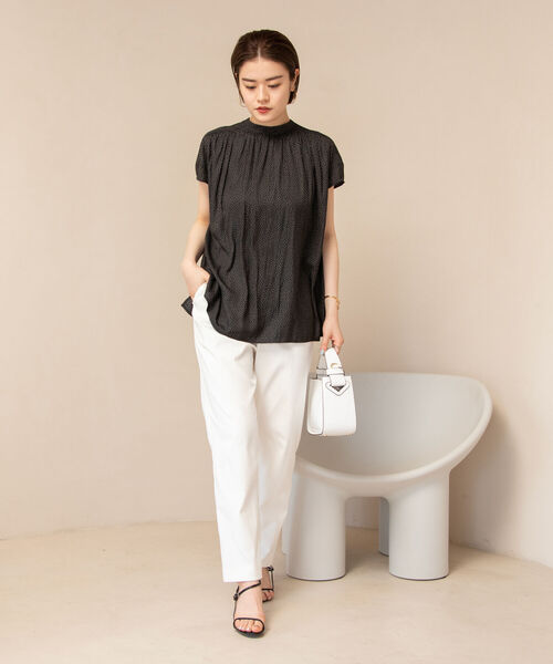 NOLLEY’S(ノーリーズ)の「◇【WEB限定】前後2WAY カッセンジョーゼットブラウス(シャツ/ブラウス・レディース・ライトブルー/ブラック/ブラック系その他3/ラベンダー/オフホワイト・FREE)」の17枚目の写真
