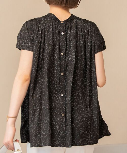 NOLLEY’S(ノーリーズ)の「◇【WEB限定】前後2WAY カッセンジョーゼットブラウス(シャツ/ブラウス・レディース・ライトブルー/ブラック/ブラック系その他3/ラベンダー/オフホワイト・FREE)」の19枚目の写真