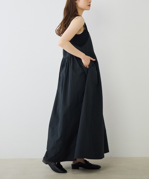 PUAL CE CIN(ピュアルセシン)の「【Du noir】キャミワンピース(ワンピース・レディース・ブラック/グレー・FREE)」の11枚目の写真