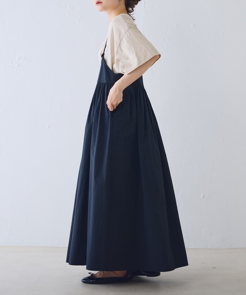 PUAL CE CIN(ピュアルセシン)の「【Du noir】キャミワンピース(ワンピース・レディース・ブラック/グレー・FREE)」の8枚目の写真