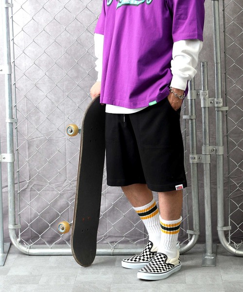 Right-on（ライトオン）の「リブショートパンツ / 吸水速乾（その他パンツ・メンズ・ブラック/グリーン・XL/M/L）」の3枚目の写真