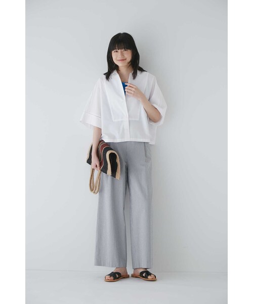 human woman(ヒューマンウーマン)の「◆はしごレースブラウス(シャツ/ブラウス・レディース・ホワイト/ブルー・SMALL/MEDIUM)」の3枚目の写真